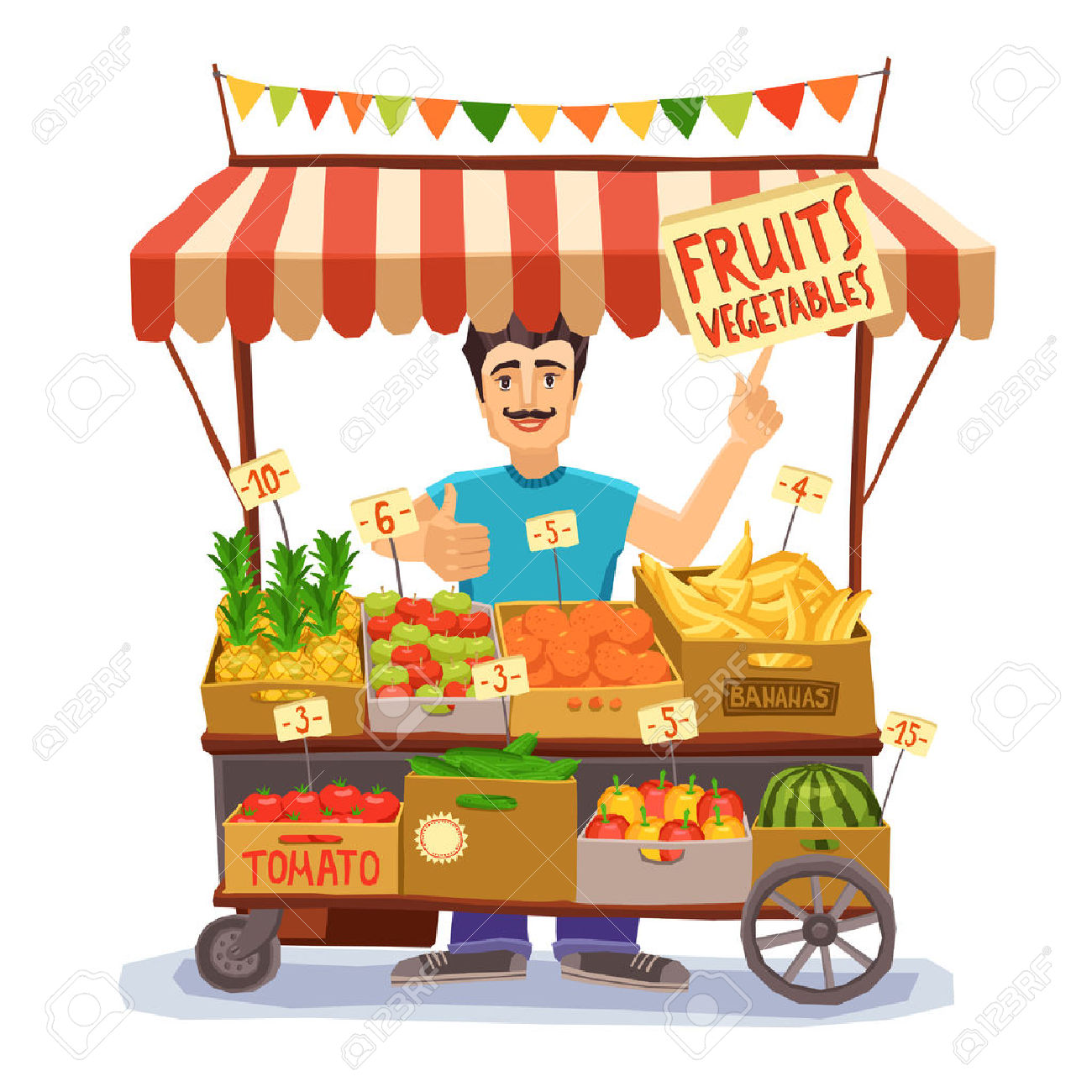 vendeur fruits